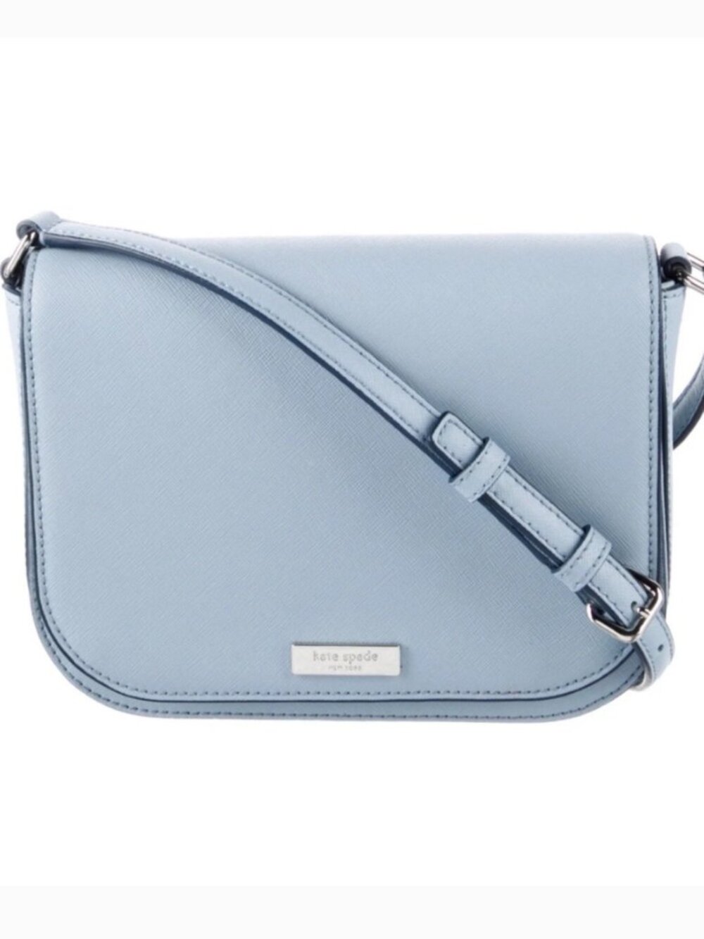 Kate Spade baby blue Saffiano leather crossbody